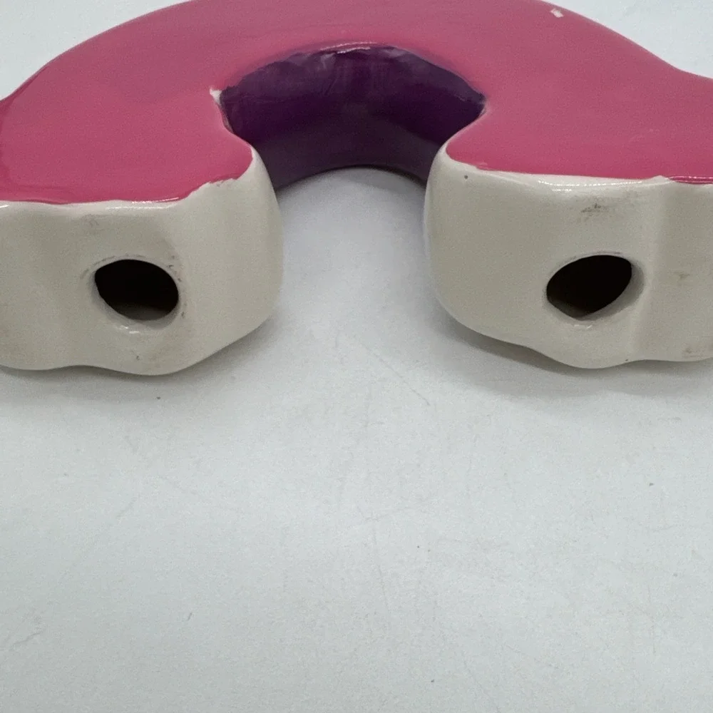 Vintage Ceramic Rainbow Book Ends Bookends 7